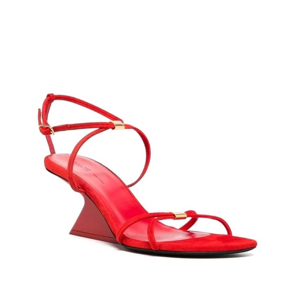 NWT. Khaite Seneca Sandal Red-37 - Picture 3 of 4